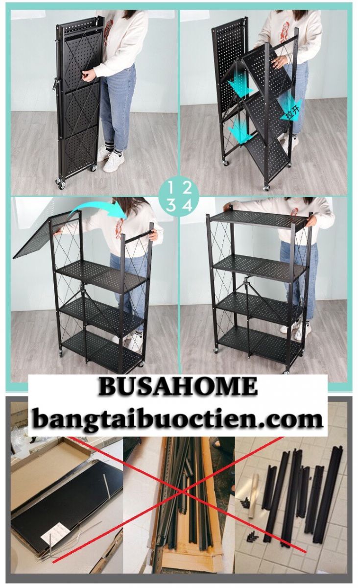 Kệ xếp gia đình 4 tầng